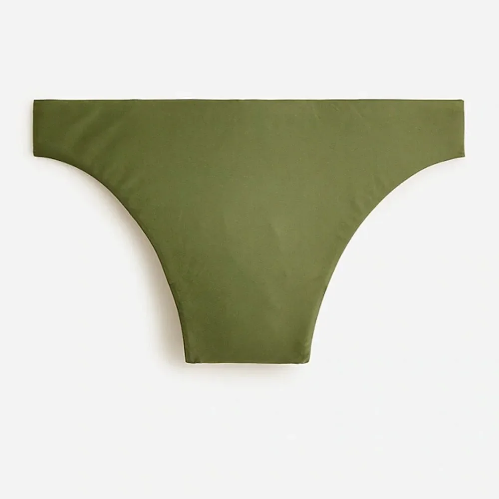 NWT J. Crew High-Rise Cheeky Bikini Bottom in Safari Size L